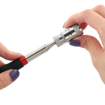 Nešiojamų Magnetinio Pen Magnetas LED Pasiimti Įrankį Teleskopinis Nešiojamą Stick Lazdele Ištraukiamas Žymiklį Veržlės, Varžtai, Skinti Pasiekti