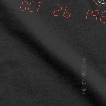 Atgal Į Ateitį T-Shirts Delorean Neon Kontūro Vyrų Marškinėliai Vintage Stiliaus Medvilnės Vyrų Tees Grafikos Dizaineris, Stalviršiai, O Kaklo