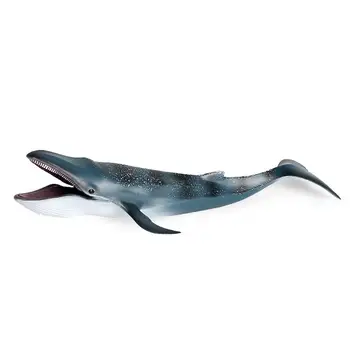 Naujas Realus Mėlynasis Banginis Skulptūra, Statula, Kolekcines, Jūrų Gyvybės Modelį Žaislas Blue Saugaus Plastiko Banginis Lėlės