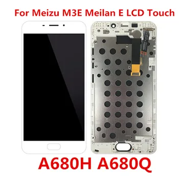 5.5 colių Meizu M3E Meilan E A680Q LCD Ekranas+Touch Ekrano Skydelis skaitmeninis keitiklis Su Rėmu M3E Meilan E A680H