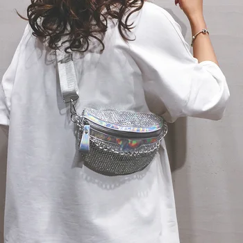 Deimantų Grandinėje Nešti maišą 2020 metų Vasaros Nauji Aukštos kokybės PU Oda Moterų Dizaineris Rankinės Mažų Pečių Krepšys Krūtinės krepšys