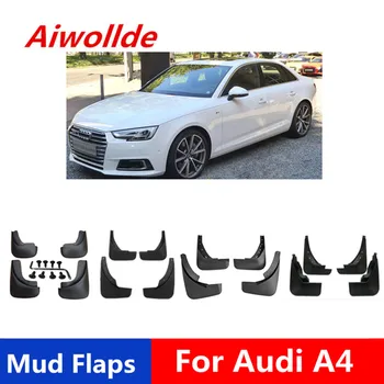 Automobilių Purvo Sklendės Audi A4 B6 B7 B8 B9 2002-2018 Mudflaps Splash Apsaugai Purvo Atvartu Purvasargių Sparnas
