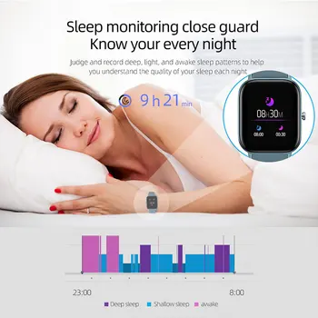 P8 Smart Watch Vyrai Moterys IP67 atsparus Vandeniui Fitness Tracker Sporto Širdies ritmo Monitorius Full Touch Smartwatch už Amazfit Gts Xiaomi