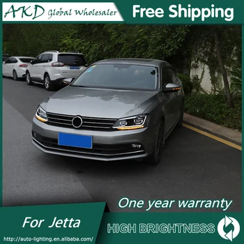 Žibintai VW Jetta 2011-2018 Mk6 DRL Dienos Žibintus Žibintas LED Bi Xenon Lemputė, Rūko Žibintai Tuning, Automobilių Reikmenys