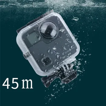45M Nardymo Vandeniui Korpusas Atveju GoPro Sintezės 360 laipsnių Kamera po vandeniu Lauke galines Duris Apsauginis Dangtelis GoPro Fusion