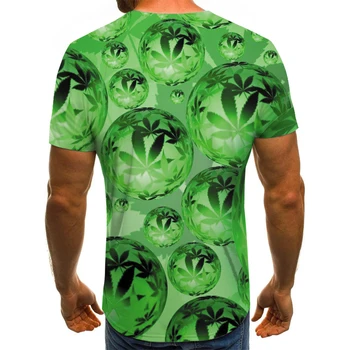 2021 vasaros nauja, vyriški T-shirt 3D mados trumparankoviai marškinėliai street apvalios kaklo marškinėliai neutralus atsitiktinis marškinėliai
