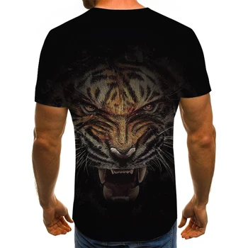 2021 vasaros nauja, vyriški T-shirt 3D mados trumparankoviai marškinėliai street apvalios kaklo marškinėliai neutralus atsitiktinis marškinėliai