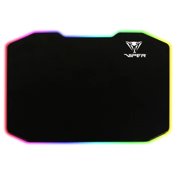 Pelės padas Patriot Viper LED PV160UXK polimeras, gumos, 354 x 243 x 5.5 mm, RGB apšvietimas, USB, spalva: juoda