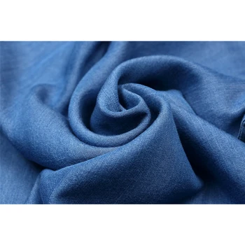 2020 Metų Vasaros Europos Stiliaus Šifono Marškinėliai Moterims Moterų Broadcloth Mėlyna Rankovių V-Kaklo, Laisvi Džinsai Kietas Marškinėliai