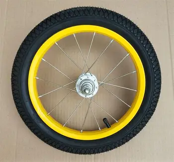 Hildren dviračių padangos, priedai, ratlankių asamblėjos 12 colių plieninis žiedas priekiniai ir galiniai varantys aliuminio žiedas varantys nustatyti 12x2.125 padangų
