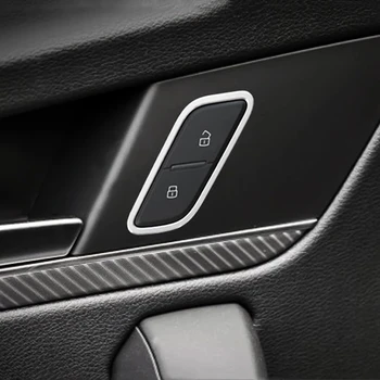 Automobilio Stilius Duris Atrakinti Mygtukus Rėmo Apdaila Padengti Lipdukai Apdaila Audi Q5 2018 2019 Interjero Aksesuarų Modifikuotas