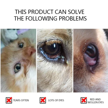 Akių lašai naminių kačių ir šunų akių uždegimas uždegimas pūliai, antibakterinis ir anti-uždegiminių konjunktyvitas kačių akių lašai