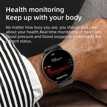 LIGE Naujų Spalvų Ekrano Smart Watch Vyrų jutiklinių Sporto Fitness Tracker Kraujo Spaudimas Moterims Smart 