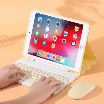 Magnetinė Klaviatūra iPad 2020 10.9 oro 4 pro 11 10.2 8. Smart Cover ir Pieštuku Lizdą, skirtą 