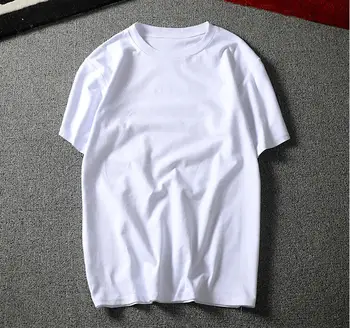 2019 Naujas Mados Prekės ženklo dydžio Vyrų Drabužiai vientisos Spalvos Rankovėmis Slim Fit Marškinėliai Vyrams Medvilnės Marškinėliai Atsitiktinis T Shirts
