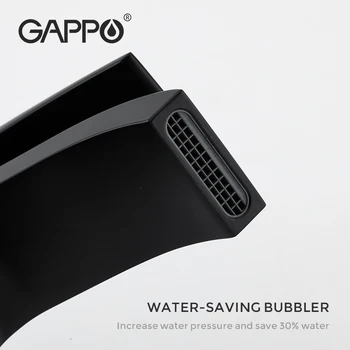 Gappo Krioklys Baseino Maišytuvai Matinio Aukso Gaucet Vonios Karšto Šalto Žalvario Maišytuvas Vonios Kriaukle, Maišytuvas, Bakstelėkite torneira