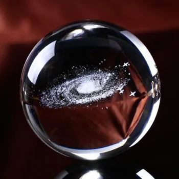 Aišku, Crystal Ball 3D Visatos Skaidraus Krištolo Rutulį Planetos Modelis, Namų Dekoracijas, Namų Dekoravimo Reikmenys 19June13 30