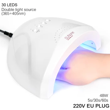 AriesLibra 48W Baltas LED UV Lempa, Gelio Nagų Dailės lenkijos nagai priedai Lempos Džiovintuvas UV led lempos, Nagų Džiovintuvas Su LED 90W Balinimas