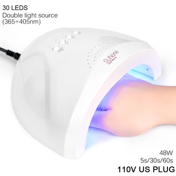 AriesLibra 48W Baltas LED UV Lempa, Gelio Nagų Dailės lenkijos nagai priedai Lempos Džiovintuvas UV led lempos, Nagų Džiovintuvas Su LED 90W Balinimas