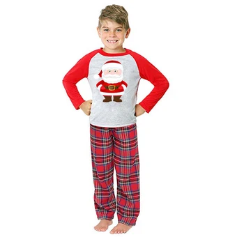Kalėdų Šeimos Atitikimo Pižama Nustatyti, Moterys, Vyrai, Vaikai Kalėdos Sleepwear naktiniai drabužiai Santa animacinių filmų marškinėliai ir kelnės, antblauzdžiai Komplektai
