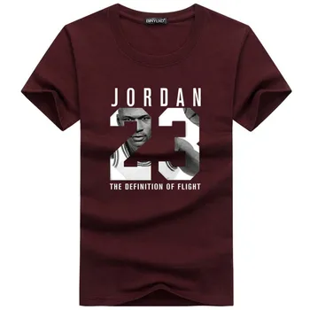 Vasaros Nauja, vyriški T-Shirt Krepšinio Žvaigždė Medvilnės Marškinėliai Spausdinimo Prekės Jordanija 23 Sporto Tee Streetwear Tshirts Unisex Kolegijos Viršūnės