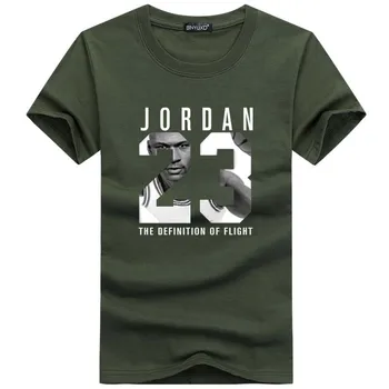 Vasaros Nauja, vyriški T-Shirt Krepšinio Žvaigždė Medvilnės Marškinėliai Spausdinimo Prekės Jordanija 23 Sporto Tee Streetwear Tshirts Unisex Kolegijos Viršūnės