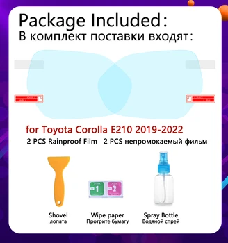 Toyota Corolla E210 210 2019 2020 Pilnas draudimas Anti Rūko Kino galinio vaizdo Veidrodis Rainproof Anti-Rūko Filmų Švarus Automobilis Priedai