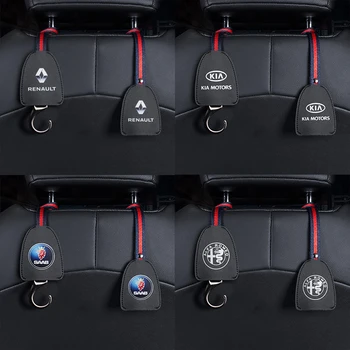 2vnt Automobilio emblema Automobilių Sėdynės Pagalvėlės Kablys saugojimo Kabliai, mini Audi 