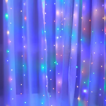 Šmėžavimas Žvaigždės 300 LED Lango Užuolaidėlė Styginių Šviesos Vestuves Sode Miegamojo, Lauko, Patalpų Sienų Papuošimai