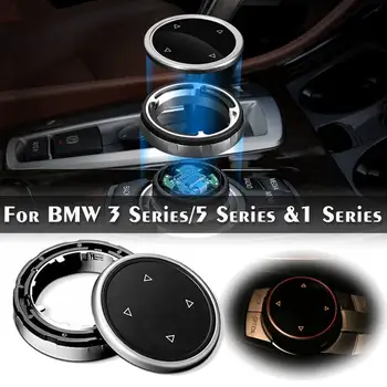 Didelis Įvairių Žiniasklaidos Rankenėlę Dangčio Apdaila Juodos spalvos Mygtuką BMW F10 F20 F30 iDrive Kontrolierius Tik Juodą Mygtuką, Automobilio Multimedijos Mygtukas Dangtelis