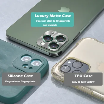 ASTUBIA Prabangus Matinis Metalo Case For iPhone 11 12 Pro Max atsparus smūgiams Atveju iPhone XS X Max XR SE 2020 7 8 Plius vaizdo Kameros Dangtelį
