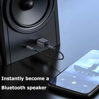 Bluetooth 5.0 Siųstuvas, Imtuvas, Stereo 3.5 mm Aux-Jack Audio Adapteriai TV Automobilinio KOMPIUTERIO, Ausinės, 2 in 1 Belaidis Adapteris
