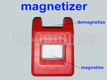 40mm Spalvinga Mini Magnetizer / Demagnetizer Įrankiai Atsuktuvas 10vnt/daug