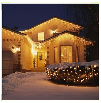 LED Užuolaidų Varveklis String Pasakų Šviesos 5M 96Leds Ašaros 0.4-0.5 M Girlianda Kalėdinė Lauko atostogų šalis luces led Šviesos dekoras