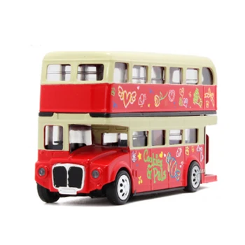 Žaislai, Modelis, Modeliavimas, Autobusų Londono Miesto Dviejų Aukštų Ekskursijos Autobusu Lydinio Modelis Visiškai Atgal 1:32 Ekranas Boutique Vaikams, Žaislai
