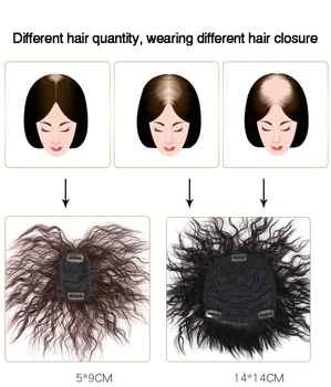 DIFEI bangų banguoti Sintetinių Plaukų Įrašą Uždarymo Kukurūzų barzda Natūralių Spalvų Uždarymas su Kirpčiukais Moterų plaukų gabalai