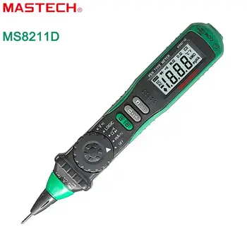 Mastech MS8211D Pen-type Metrų Multitool Skaitmeninis Multimetras u Asortimentą DMM Multitester Srovė NCV Logika Diodų Testeris