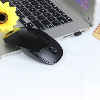 VOBERRY vientisos spalvos paprastos nešiojamos belaidžio ryšio slankiklį 2.4 G belaidės pelės naujovė slankiklį išjungti pelės, nešiojamų diržo biuro kompiuterio