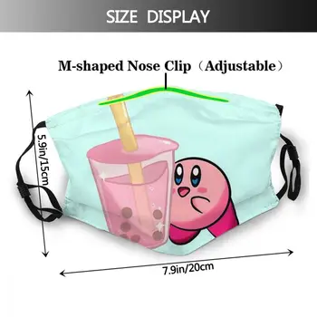 Kirby Ir Braškių Burbulas Arbatos Masque Apsaugos Kirby Veiksmų platformingo Žaidimas Adulte Veido Kaukė Su Filtrais