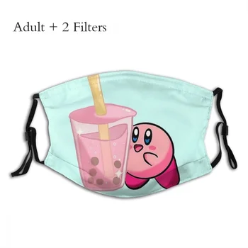 Kirby Ir Braškių Burbulas Arbatos Masque Apsaugos Kirby Veiksmų platformingo Žaidimas Adulte Veido Kaukė Su Filtrais