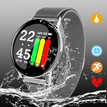W8 Smart Žiūrėti Sporto Smartwatch vandeniui Smart Žiūrėti protingas Žiūrėti Širdies ritmo monitoringo Jutiklinį ekraną Žiūrėti