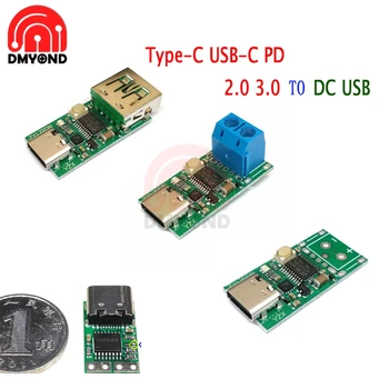 USB-C Tipo C PD2.0 PD3.0-DC Klaidingą Greitai Įkrauti Sukelti Apklausos Detektorius Notebook Maitinimo šaltinis Pakeisti Modulio Įkroviklis Valdyba