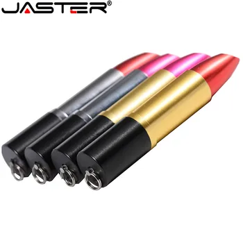 JASTER Pen Ratai Gražių Lūpų, Raudona/Rose Pink USB Flash Drive 64GB 32GB 16GB 8GB Metalo Lūpų, USB 2.0 Flash Atminties kortelė