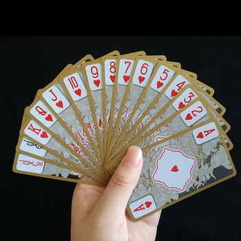 Pokera Aukso Krašto Vandeniui Skaidraus Plastiko Pokerio Skalbti Kūrybiškumą Kortos Dragon Kortų Žaidimas Dovanų Kolekcija