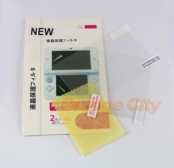 ChengChengDianWan Naujas Skatinimo Karšto Pardavimo Aišku, Top + Bottom Ekrano Apsaugų LCD Ekrano Plėvelė NAUJOS 3DS XL LL 15sets