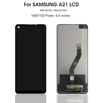 Originalus LCD Samsung Galaxy A21 LCD Ekranas Jutiklinis Ekranas skaitmeninis keitiklis Surinkimo Samsung Galaxy A21 A215U A215U1 LCD