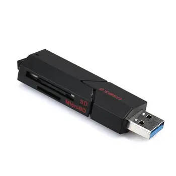 EB2 HIPERDEAL USB Kortelių Skaitytuvas 2in1 USB 3.0 Didelio Greičio Mikro SD SDXC T-Flash TF Atminties Kortelės Skaitytuvo Adapteris Jul3