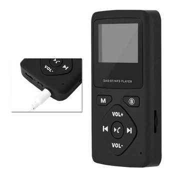 Nešiojamų DAB/DAB+ Kišenėje Skaitmeninis Radijo Imtuvas, Bluetooth, MP3 Grotuvas Ausinės su Radijo Imtuvas