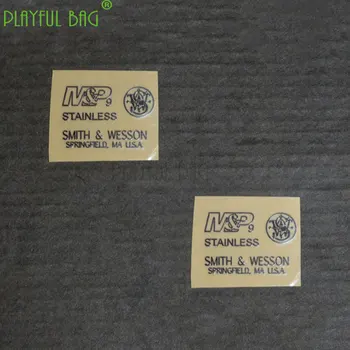 Žaismingas maišelį Lauko CS M&P9 Metalo lipdukai Taktinis CS Žaidimas dekoratyviniai lipdukai Jinming m4 HK416 ak74U 