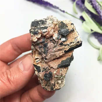 1pcs Natūralus Juodas Turmalinas Kristalų Šiurkštus Akmens Pavyzdys Crystal Rock Akmenys, Retas Akmuo, Originalus Mineralinis